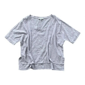 HYFVE Purple Oversized High Low Cotton Top M